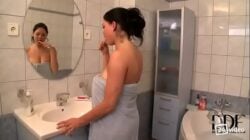 Stepsister with Big natural Tits gets fucked in the shower